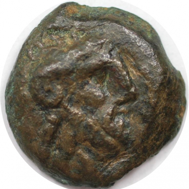 AE Dichalkon 116 - 106 v. Chr avers