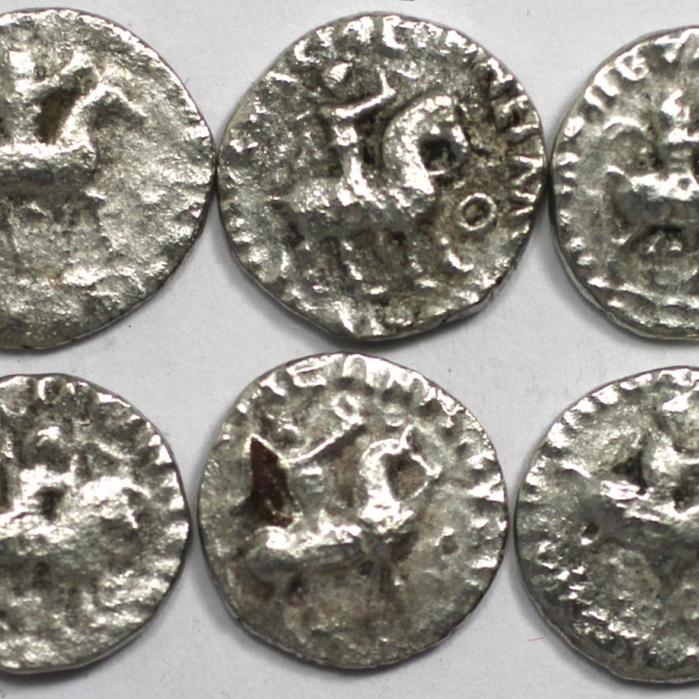 Lot von 10 Münzen 35 - 12 v. Chr avers