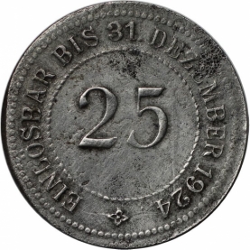 25 Pfennig 1924 avers
