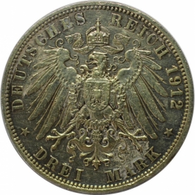 3 Mark 1912 revers