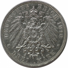 3 Mark 1910 revers