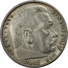 5 Reichsmark 1939 avers