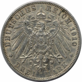 3 Mark 1910 revers