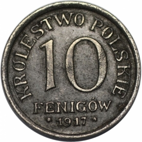 10 Fenigow 1917 revers