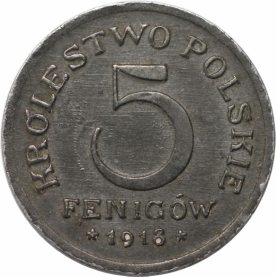 5 Fenigow 1918 revers