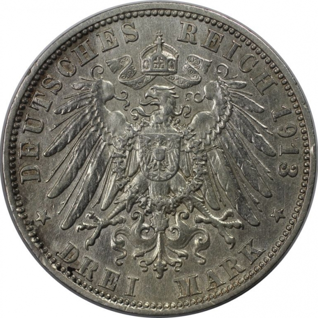 3 Mark 1913 revers