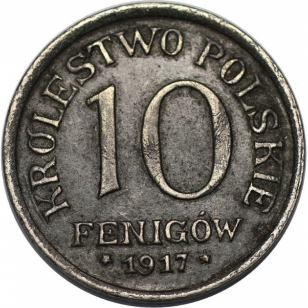10 Fenigow 1917 revers