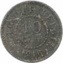 10 Centimes 1916 revers